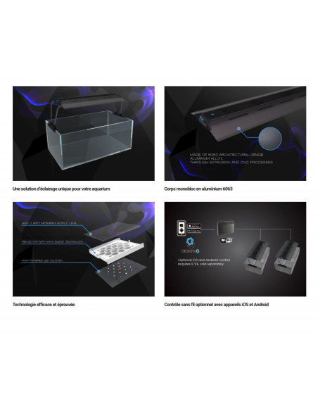 MAXSPECT RSX 150 WATTS - Rampe LED EAU DE MER