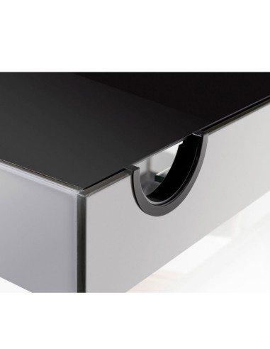 AQUAEL GLOSSY ST 100 blanc Day&Night 215L - Aquarium + éclairage LED