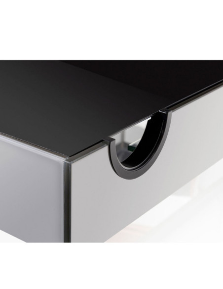 AQUAEL GLOSSY ST 100 blanc Day&Night 215L - Aquarium + éclairage LED