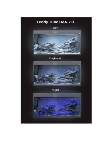 AQUAEL GLOSSY ST 100 blanc Day&Night 215L - Aquarium + éclairage LED