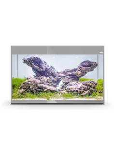 AQUAEL GLOSSY ST 100 blanc Day&Night 215L - Aquarium + éclairage LED